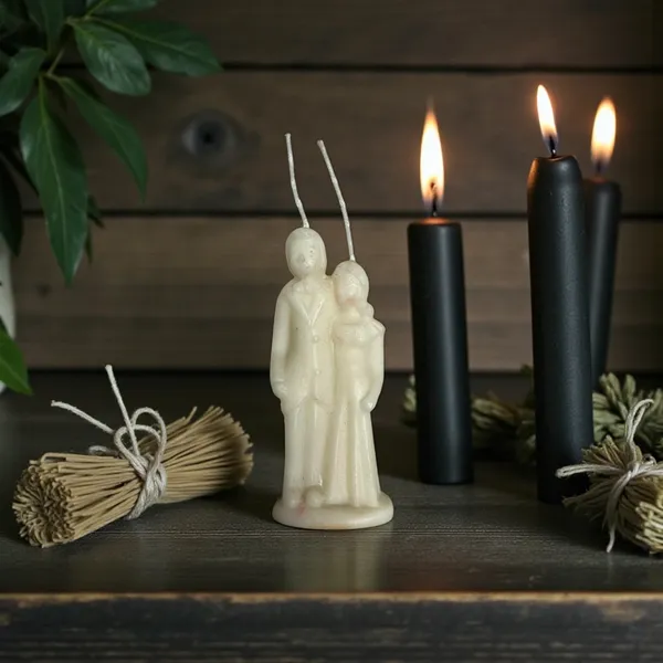 White_Wedding_Couple_Candle